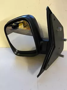 FITS VW TRANSPORTER T5 DOOR WING MIRROR PASSENGER LEFT BLACK MANUAL 2003-2010 - Picture 1 of 8