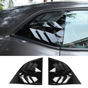2× Negro ABS ventana trasera persiana persiana cubierta apta para Dodge Challenger 2010-2021 - Imagen 1 de 9