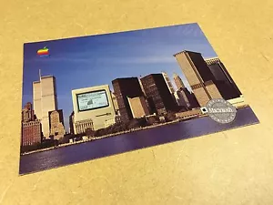VERKÄUFER EXKLUSIV: SELTENE POSTKARTE Macintosh @ WTC NYC Skyline - 1986 Apple Computer - Bild 1 von 4