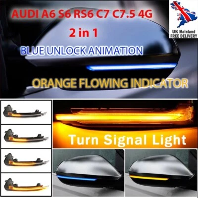 Audi A6 S6 RS6 C7 C7.5 4G светодиодный динамический поток поворотник зеркало боковое крыло - Изображение 1 из 3