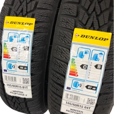 Winterreifen Renault Twingo III DUNLOP 165 65 + 185 60 R15 vier Stück Fabrikneu - Bild 1 von 4
