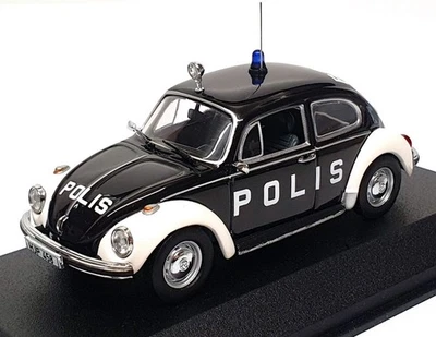 Minichamps 1/43 Scale 430 055191 - 1972 VW Volkswagen 1303 Polis - Black/White - Image 1 of 4