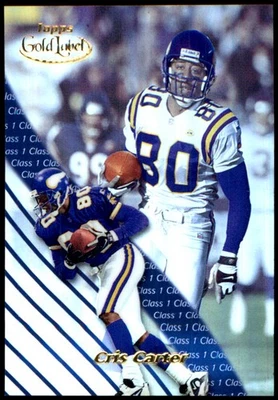 Cris Carter 2000 Topps Gold Label #24 Vikings NFL READ FREE SHIP AutographDen - Image 1 of 2