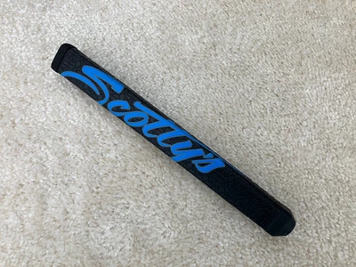 全新! Scotty Cameron 推杆 定制商店 大号 蓝色 桨形握把 11 英寸 正品! — 第 1/2 张图片