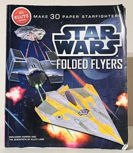 Star Wars Folded Flyers Craft Kit Book Klutz 30 Paper Airplanes Starfighters PB - Picture 1 of 5