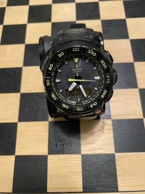 ProTrek PRG-550  Tough Solar Triple Sensor Analog/Digital Watch. - Image 1 of 4