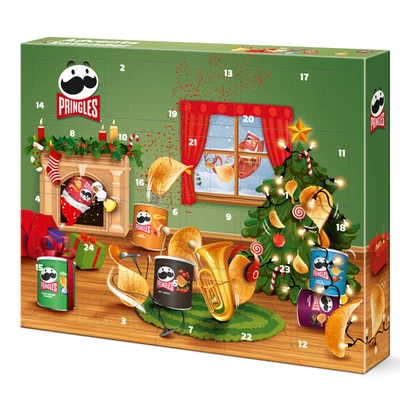 Pringles Adventskalender Koffer 24 Dosen Kinder & Erwachsene Geschenkidee - Bild 1 von 4