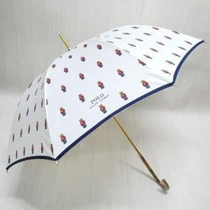 Polo Ralph Lauren Polo Bear Print langer Regenschirm weiß 23916 - Bild 1 von 9