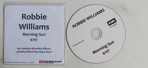 Robbie Williams Morning Sun GER ADV 1-Track CDR Single 2010 Rare! - Bild 1 von 1