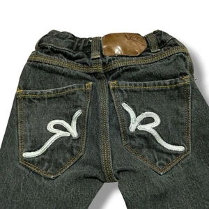 VTG Boys 12 M Rocawear Black Jeans Y2K Pockets - Picture 1 of 7