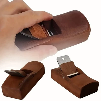Mini Wooden Block Plane - Handheld Woodworking Tool for Fine Wood Shaping - Image 1 of 4