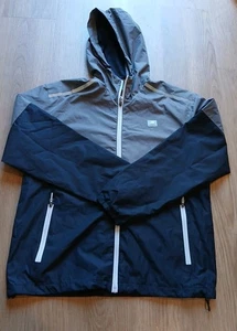 New Balance Herren Full Zip Light Weight Mesh Lined Laufjacke Schwarz Grau Gr. M - Bild 1 von 9