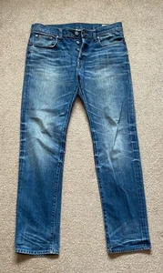 "Jeans G-Star Raw 3301 azul con ruedas rectas cintura 34"" pierna 34""" - Imagen 1 de 6
