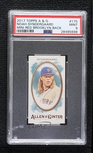2017 Topps Allen & Ginter Mini Red Brooklyn Back /25 Noah Syndergaard PSA 9 MINT - Picture 1 of 3