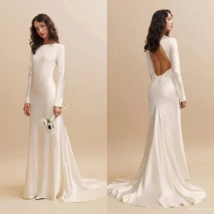 $898 NWT Reformation Adwen Silk Wedding Dress Size 10 - Picture 1 of 9