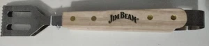 NUOVO JIM BEAM Whiskey 11 1/2" BBQ Pinze per Griglia Manici in Legno Impugnature in Metallo - Foto 1 di 2