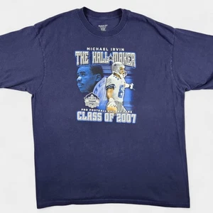 Dallas Cowboys Shirt Mens XL Blue NFL Football Michael Irvin Hall of Fame Reebok - Picture 1 of 8