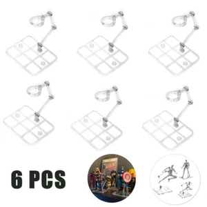 6PCS HG144 Adjustable Action Figure Display Holder Base Doll Model Support Stand - Picture 1 of 9