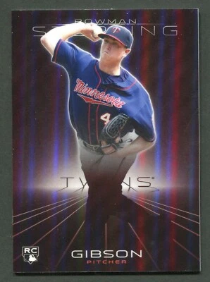 (1) Kyle Gibson 2013 Bowman rojo esterlina refractores #44 1/1 radiocontrol novato Foto 1 de 2