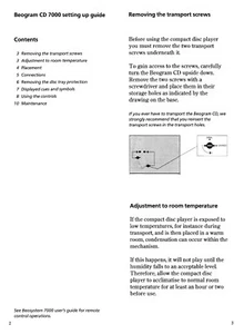 Bedienungsanleitung-Operating Instructions Bang Olufsen Beogram CD 7000  - Bild 1 von 1