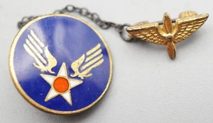 Spille Sweetheart Pre-WWII Sterling Army Air Corps Pilot Wings & DI Home Front - Foto 1 di 2