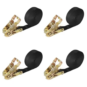 USA 4 Pack Heavy Duty Endless 1" x 10ft Ratchet Tie Down Strap Motorcycle Kayak - Picture 1 of 7