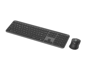 Logitech MK950 Signature Slim Combo Tastatur Maus Set QWERTY Español Graphit - Bild 1 von 5