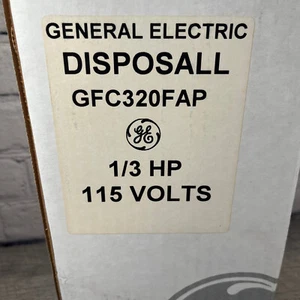GE GFC320FAP 1/3 HP Garbage Disposal w/ Power Cord OLD STOCK NEW SEALED - Picture 1 of 9