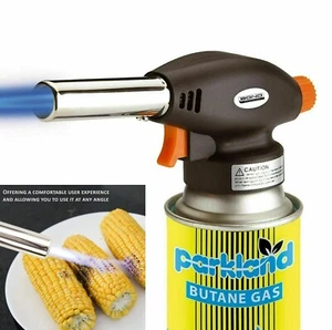 Blow Torch Head Button Butane Gas Welding Auto Ignition BBQ Camping Tool - Picture 1 of 3