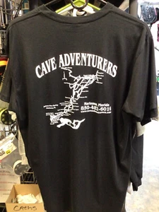 Cave Adventurers Dive Team Map T-Shirt - Picture 1 of 8
