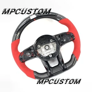 Volante de fibra de carbono apto para Mercedes_Benz AMG GLS C63 E300 A S E Class - Imagen 1 de 9