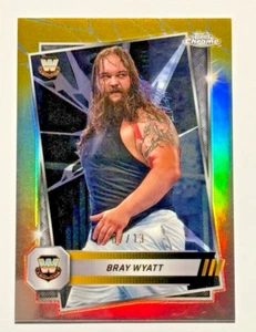 2025 WWE Topps Chrome #126 BRAY WYATT Black Gold Refractor /13 - Picture 1 of 2