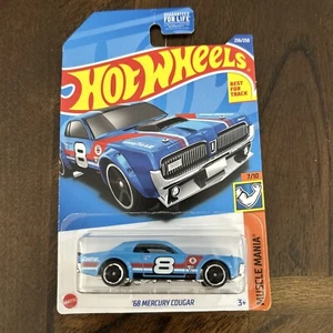 DieCAST model 1968 Mercury Cougar Castrol Goodyear ‘69 Hot Wheels FREE BONUS - Picture 1 of 9