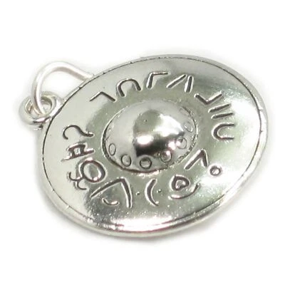 UFO Sterling Silber Charm .925 x 1 Fliegende Untertasse Alien Space Charms- - Bild 1 von 4