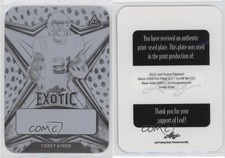 2022 Leaf Exotic Printing Plate Black Cheetah 1/1 Corey Kiner #BA-CK1 Auto