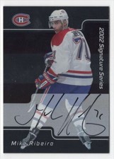 2001-02 Be a Player Signature Series Auto Mike Ribeiro Auto Montreal Canadiens