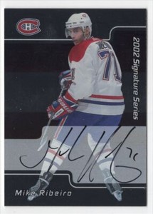 2001-02 Be a Player Signature Series Auto Mike Ribeiro Auto Montreal Canadiens