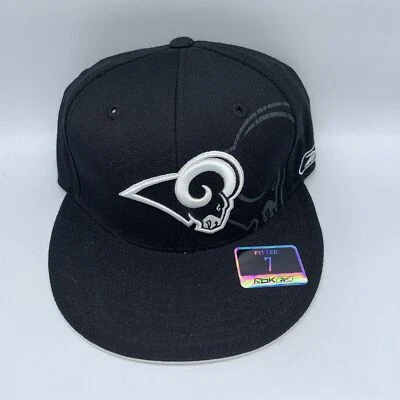 Gorra de Colección Los Angeles LA Rams 6 7/8 Ajustada NFL Reebok Hombres Gorra Foto 1 de 4