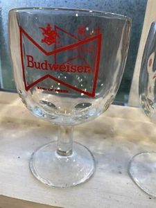 5 Vintage Budweiser King of Beers Glaskelche, 16 Unzen, 6 Zoll - Bild 1 von 5