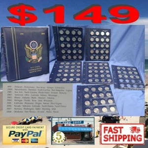 1999-2008 United States Quarters 112 Coins BU Set Beautiful American Shield Case - Picture 1 of 11