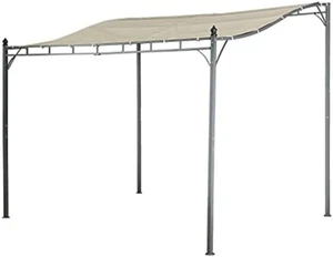 Pavillon | Lagos Beige Pergola 3X2.5 M | Anbau Pergola Mit Dach | UV - Bild 1 von 6