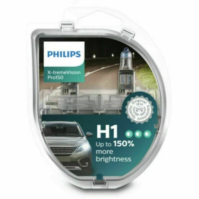 2x PHILIPS lampadine H1 X-tremeVision Pro150 - Immagine 1 di 4