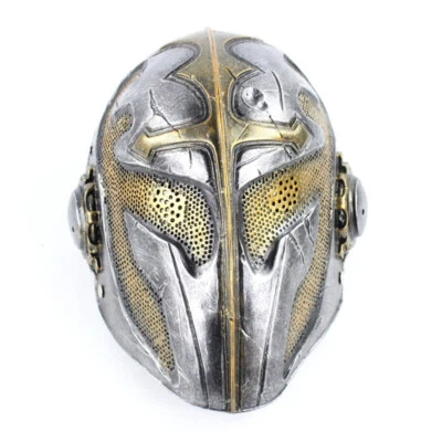 Roman Empire Knight Templar Mask Cosplay Tactical Airsoft Full Face Resin Masks - Image 1 of 4