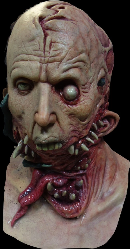 Face Shifting Outer Space Zombie Ghoulish DELUXE ADULT LATEX ALIEN HOST MASK - Image 1 of 1