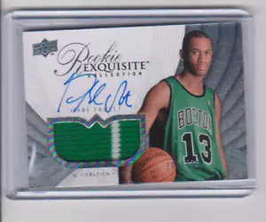 2007-08 UD EXQUISITE GABE PRUITT PARCHE DE NOVATO AUTOMÁTICO/225 86 Boston Celtics - Imagen 1 de 2