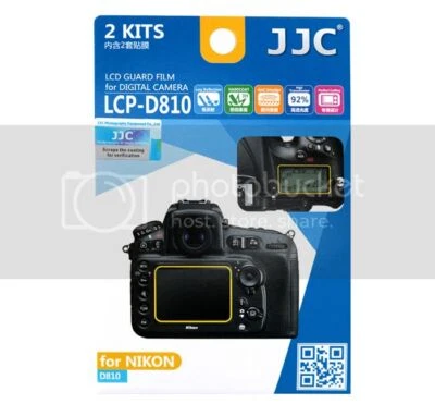 JJC LCP-D810 LCD Film Camera Screen Display Protector for NIKON D810 D810A Film - Image 1 of 4