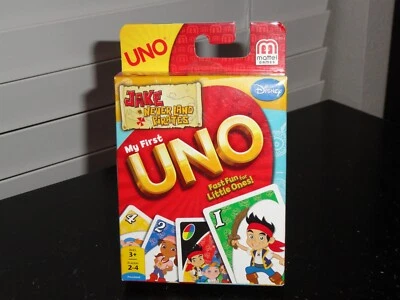 MATTEL GAMES 2011 JAKE AND THE NEVER LAND PIRATES MY FIRST UNO CARD GAME AGES 3+ - Image 1 of 2