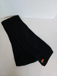 Aran Tradition Snood Cable Knit Infinity Scarf - Black Acrylic - Long Winter Wra - Picture 1 of 4