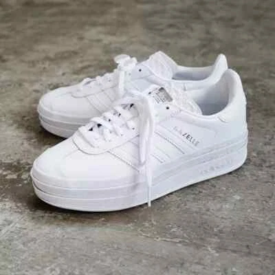 Adidas Originales Gazelle Negrita Mujer Zapato Atlético Blanco Tenis Entrenadores #206 Foto 1 de 4