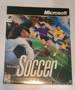 Rare Vintage Microsoft Soccer Windows 95 (BRAND NEW SEALED BIG RETAIL BOX) - Picture 1 of 3